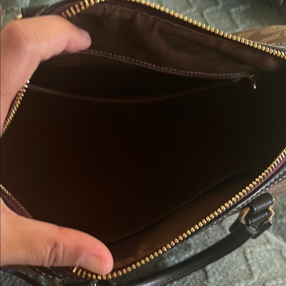 Coach Brown Satchel with Fun Patches - Picture 2 of 5